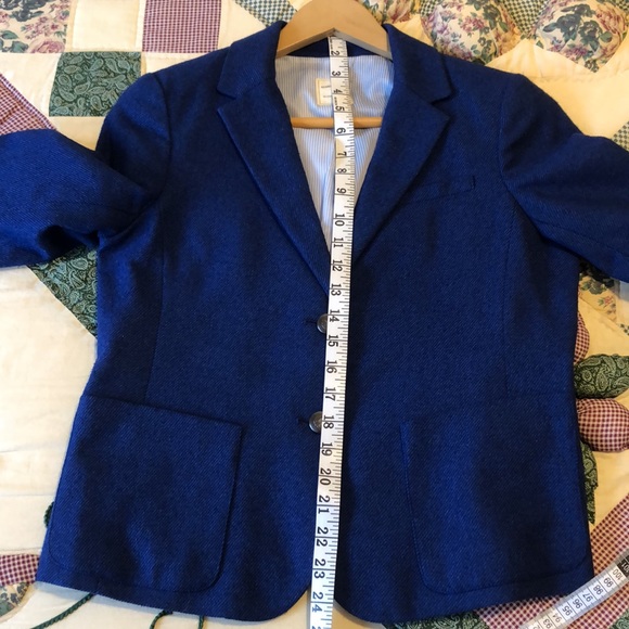 Gap Royal Blue Academy Wool Blend 2-Button Blazer - Picture 11 of 12